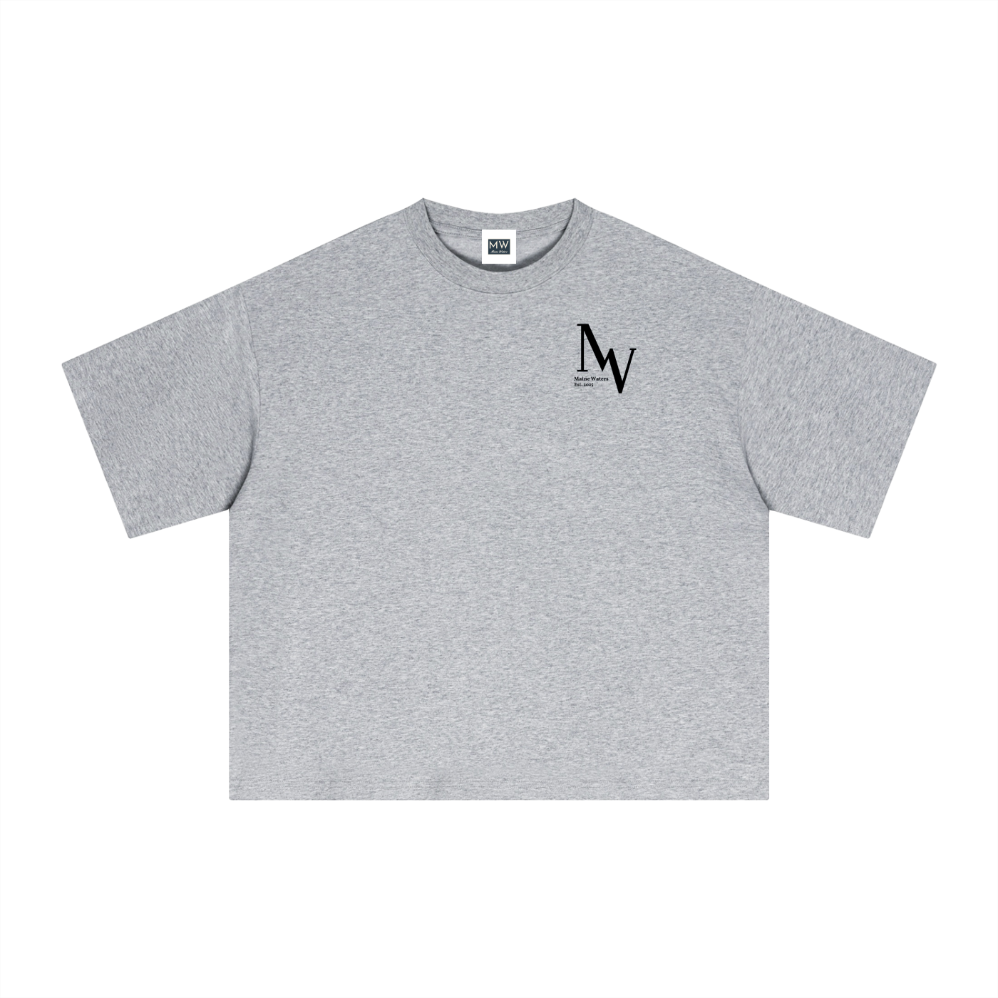 SURF CHECK TEE - Boxy/Cropped T-Shirt