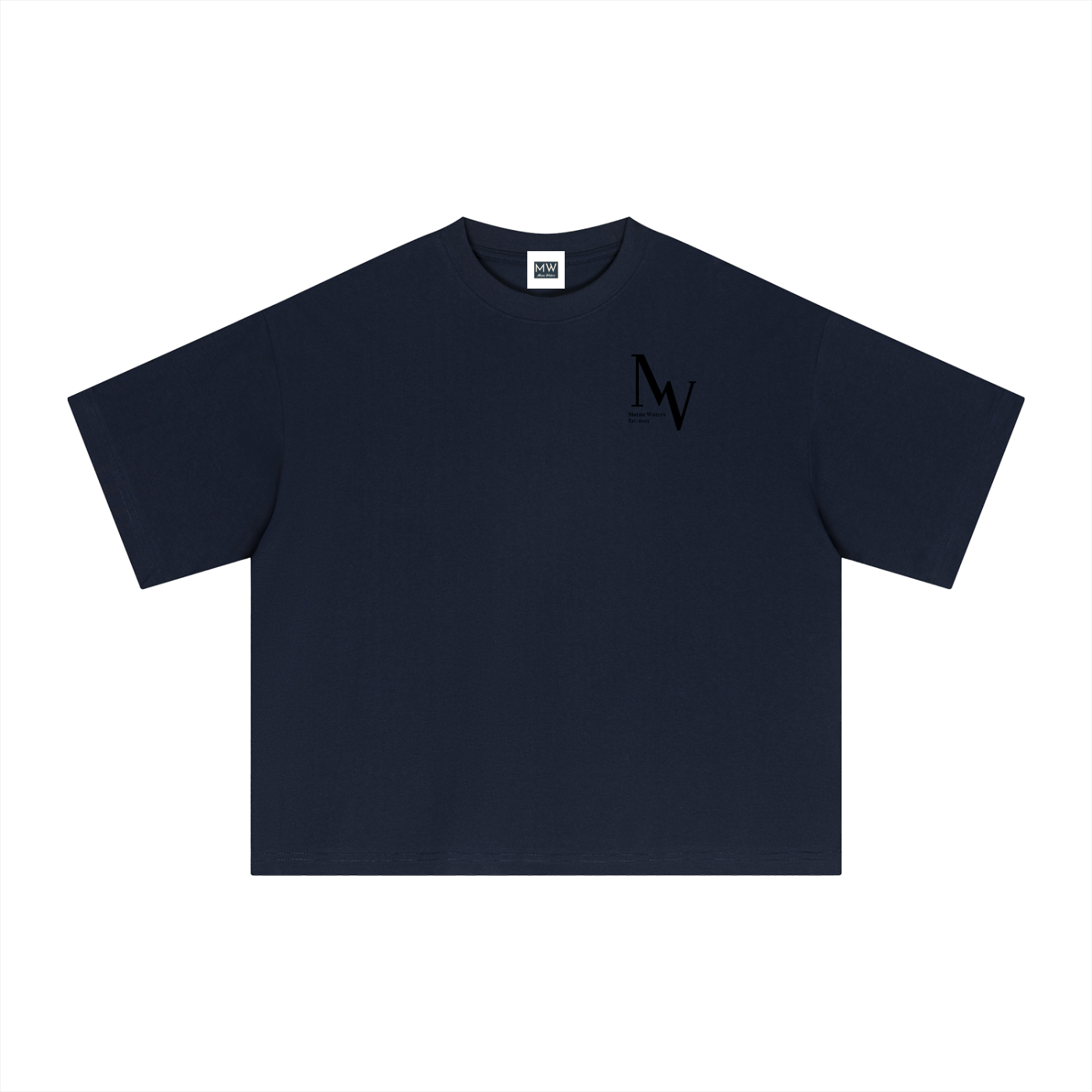 SURF CHECK TEE - Boxy/Cropped T-Shirt
