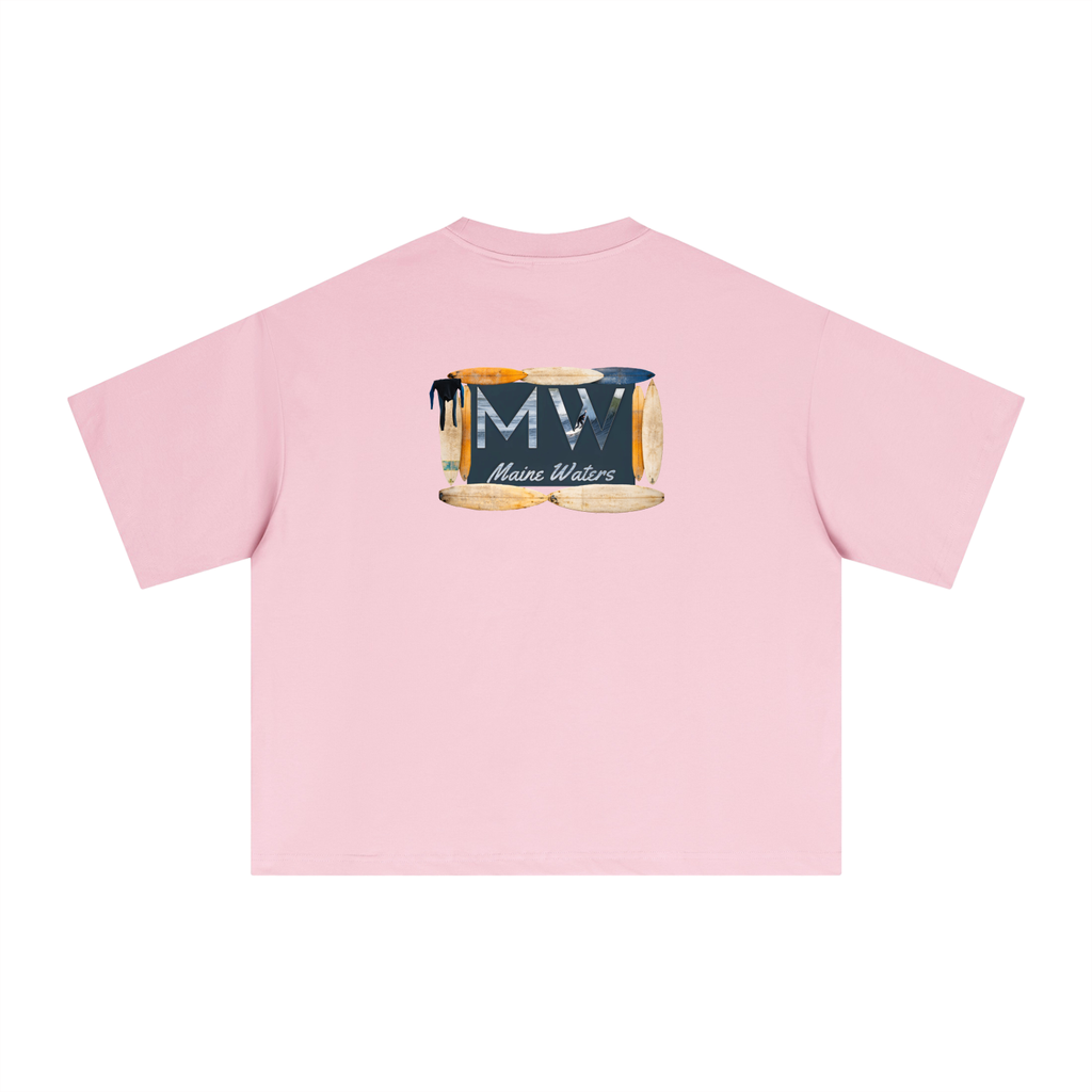 SURF CHECK TEE - Boxy/Cropped T-Shirt
