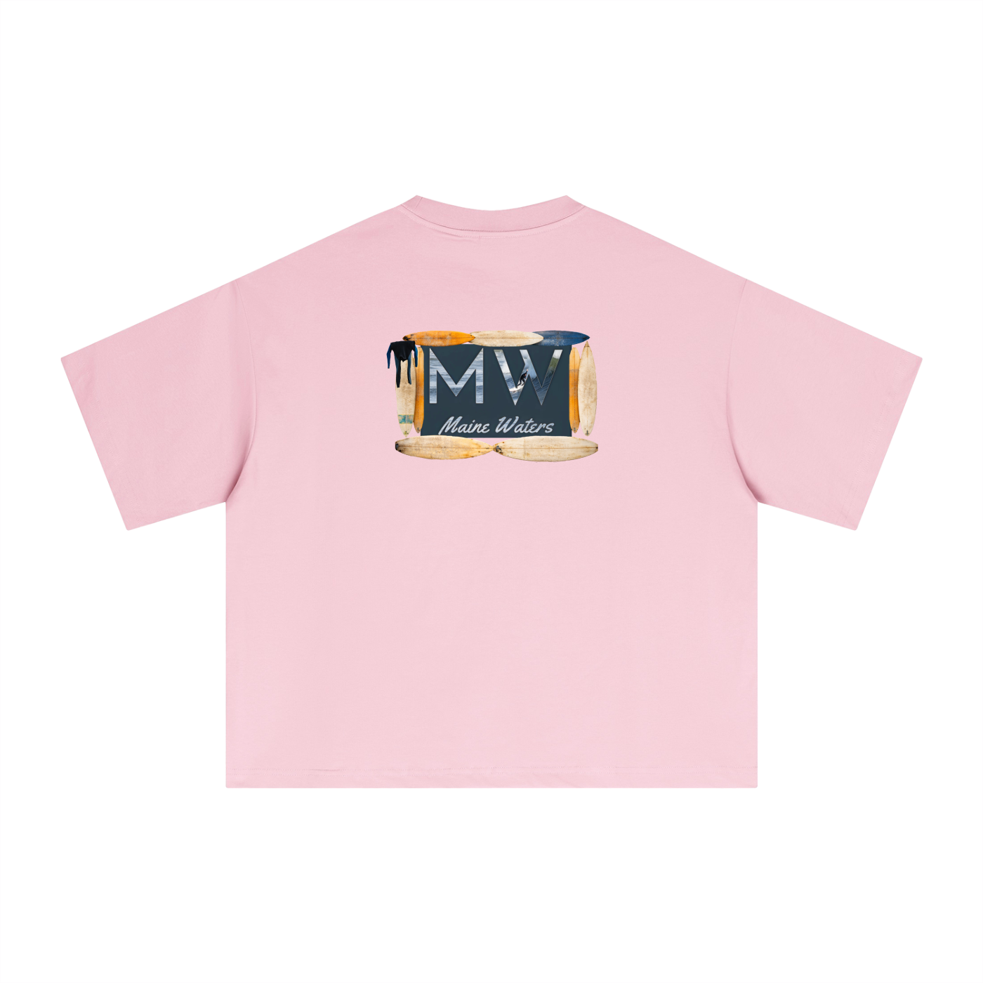 SURF CHECK TEE - Boxy/Cropped T-Shirt
