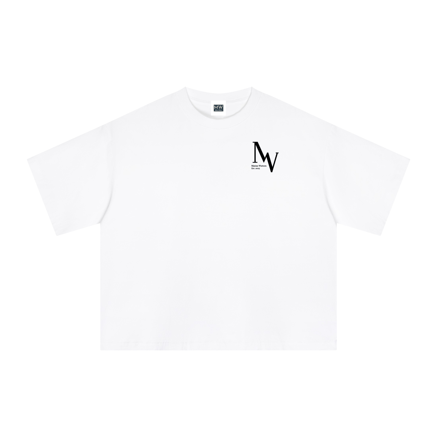 SURF CHECK TEE - Boxy/Cropped T-Shirt