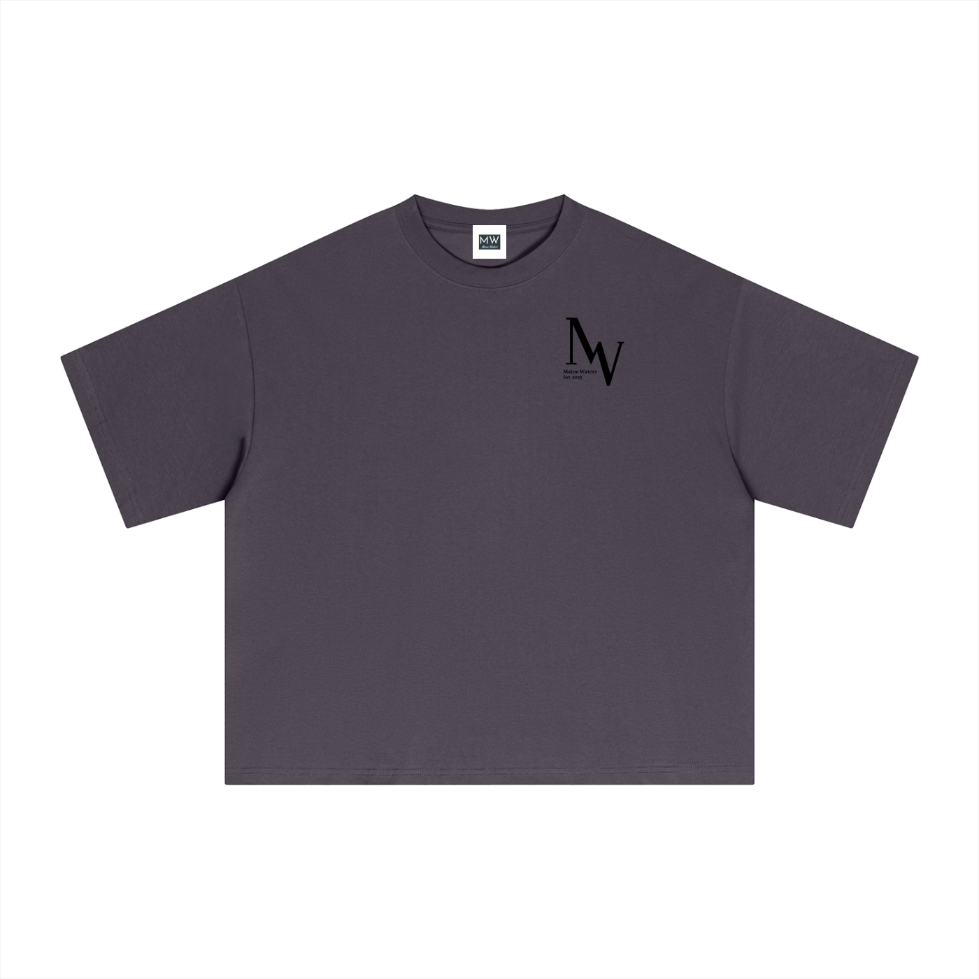 SURF CHECK TEE - Boxy/Cropped T-Shirt