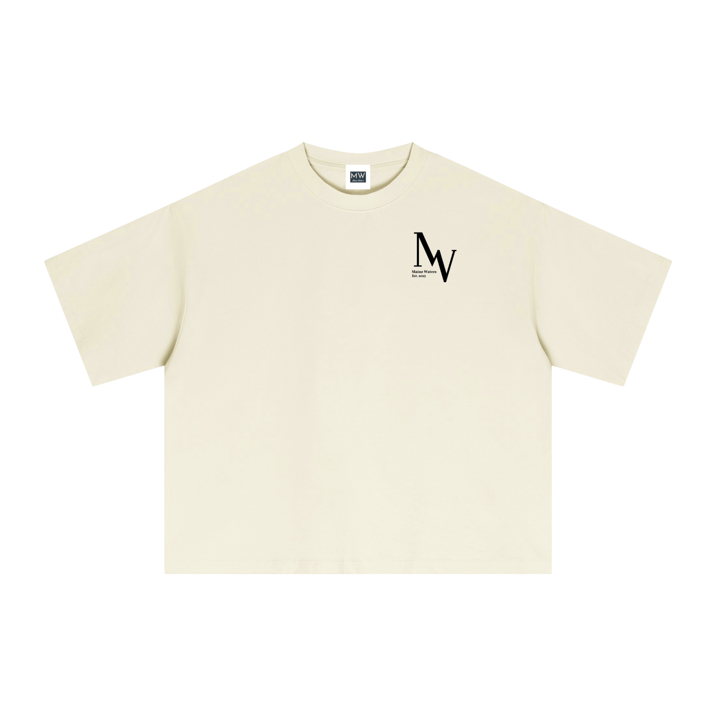 SURF CHECK TEE - Boxy/Cropped T-Shirt